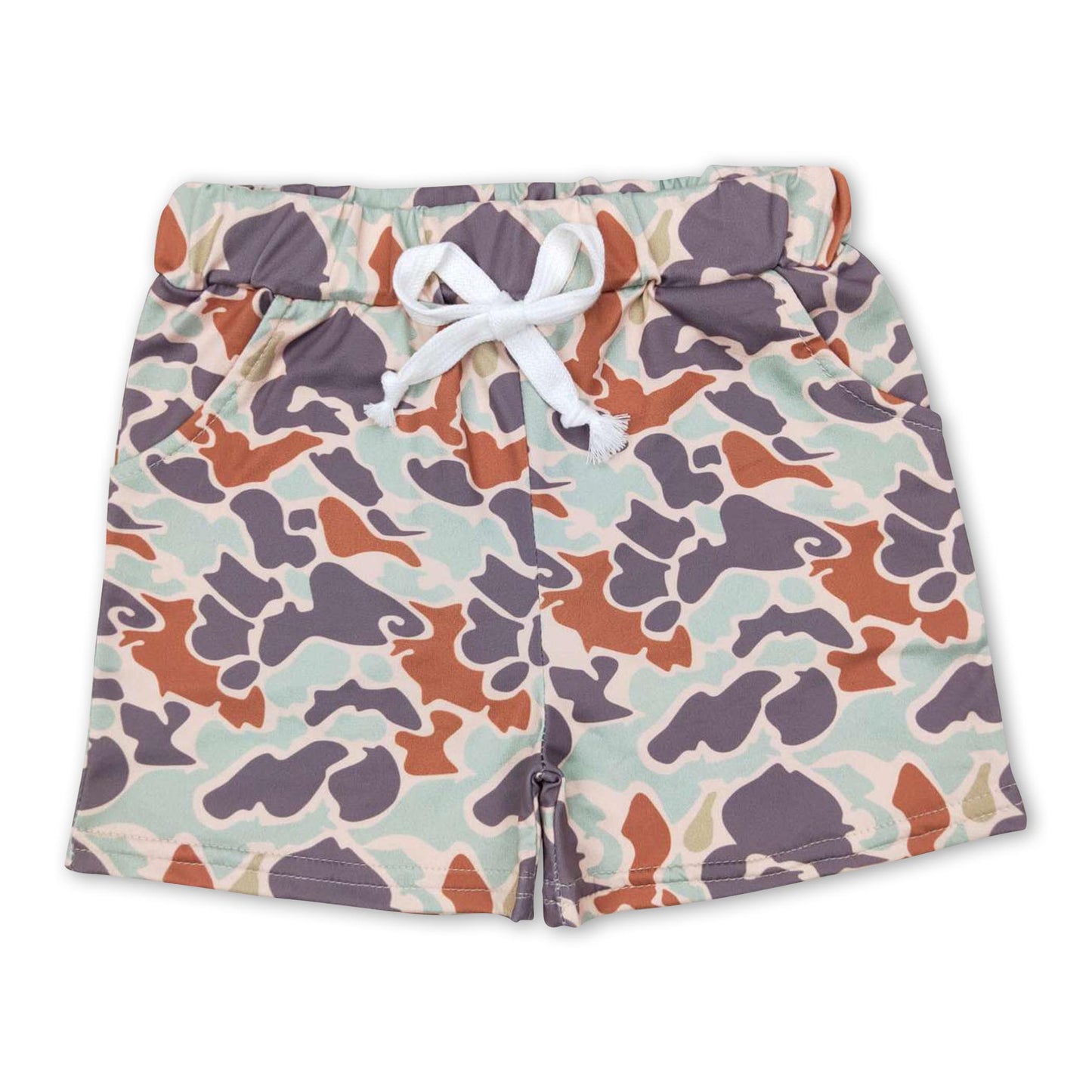 Camo pocket kids boy summer shorts