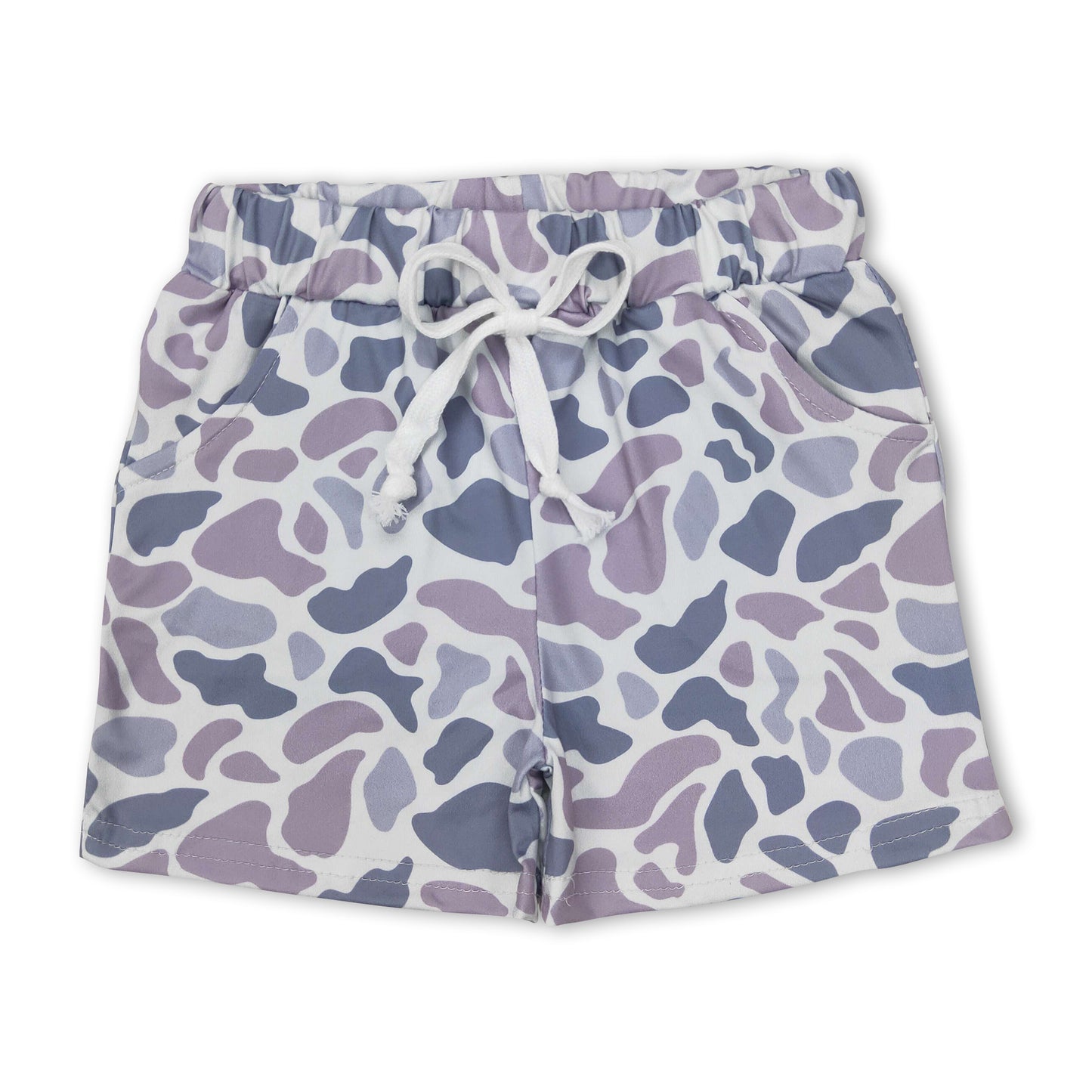 Grey camo pocket kids boy summer shorts