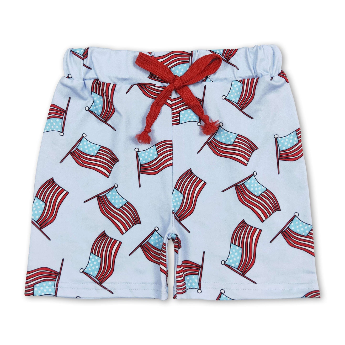 Flag kids boys 4th of july shorts