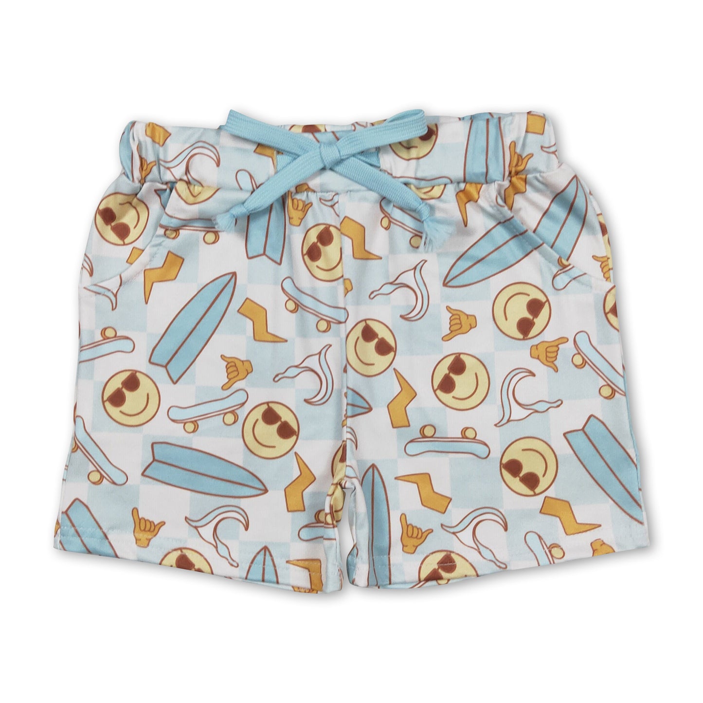 Smile skateboard baby boys summer shorts