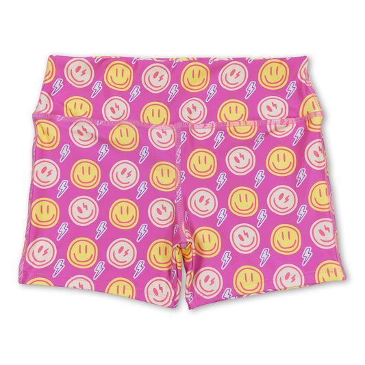 Pink smile thunder baby girls summer shorts