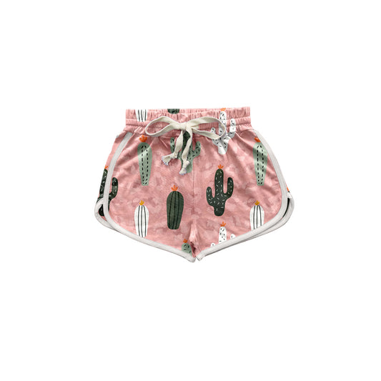 Cactus print summer baby girls shorts