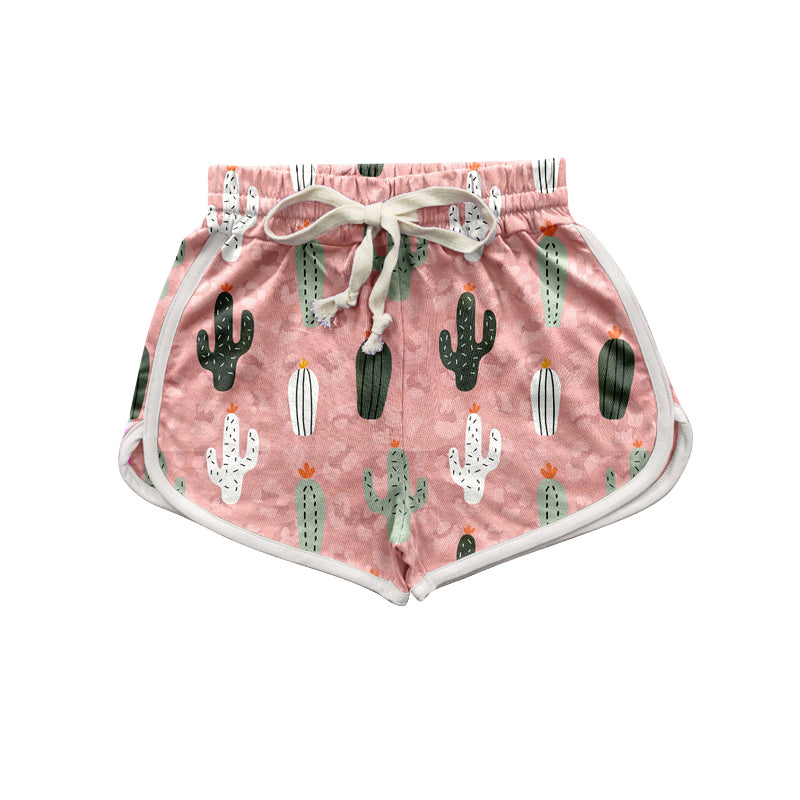 Cactus print summer adult women shorts