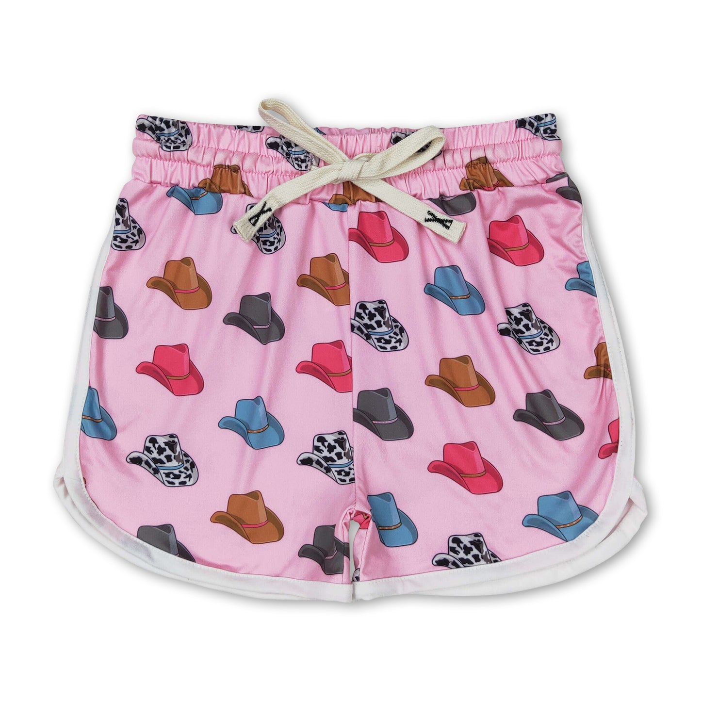 Pink hats western baby girls summer shorts