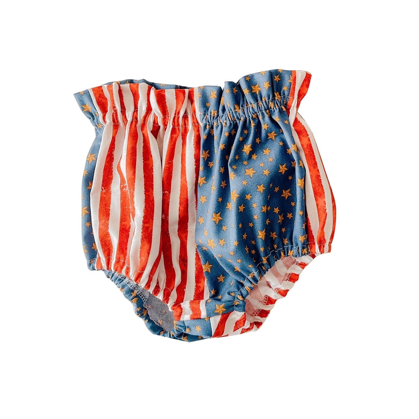 Stripe stars baby kids 4th of july bummies