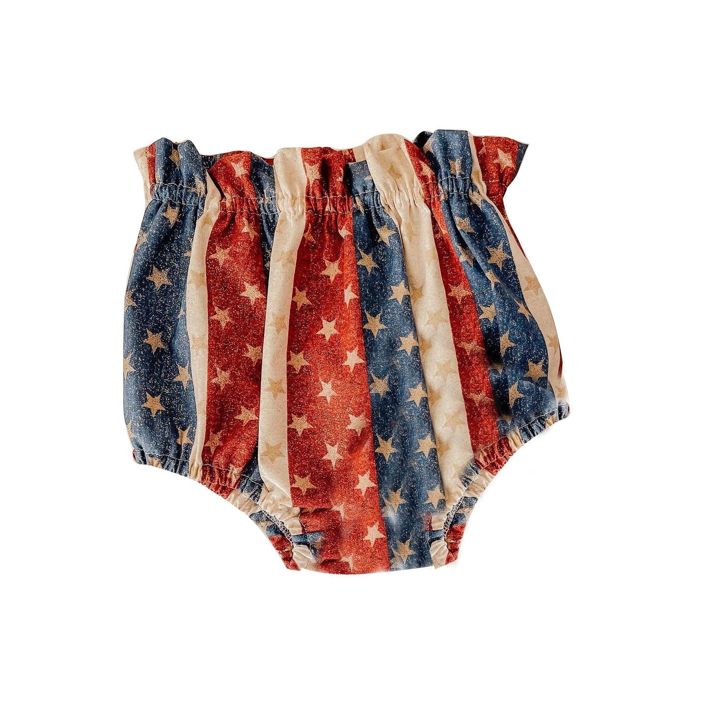 Stripe stars kids 4th of july bummies