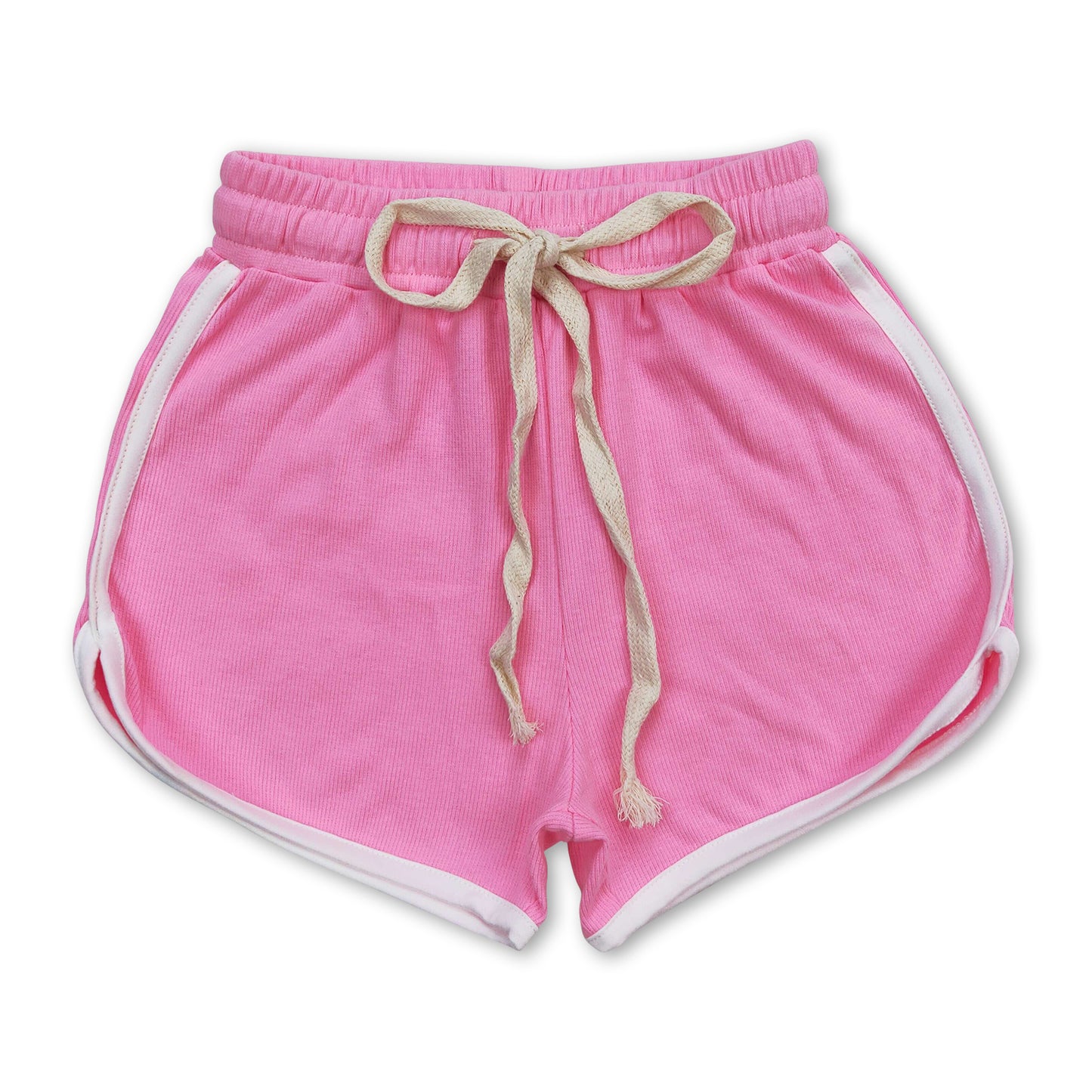 Pink cotton kids girls summer shorts