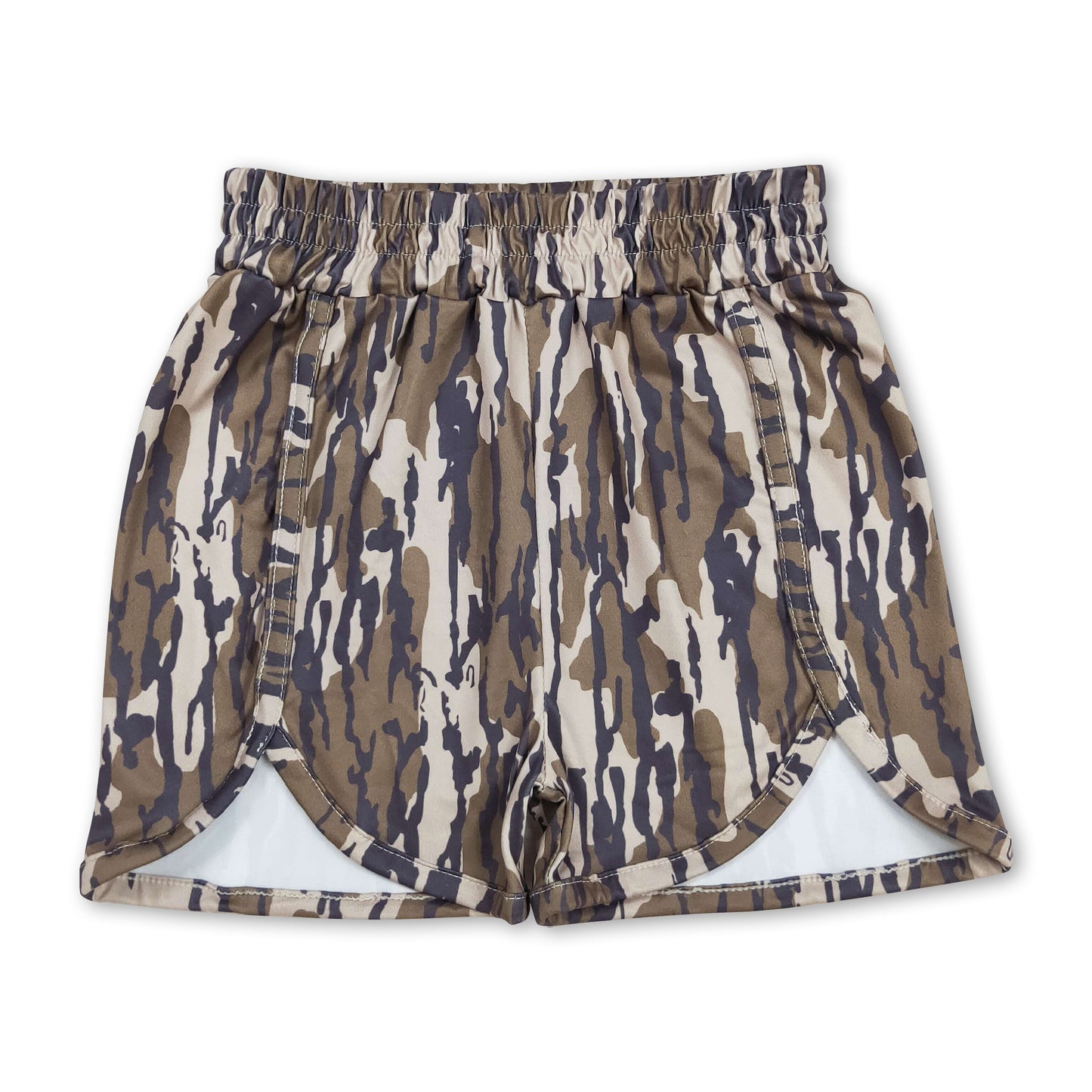 Bottomland camo baby girls summer shorts