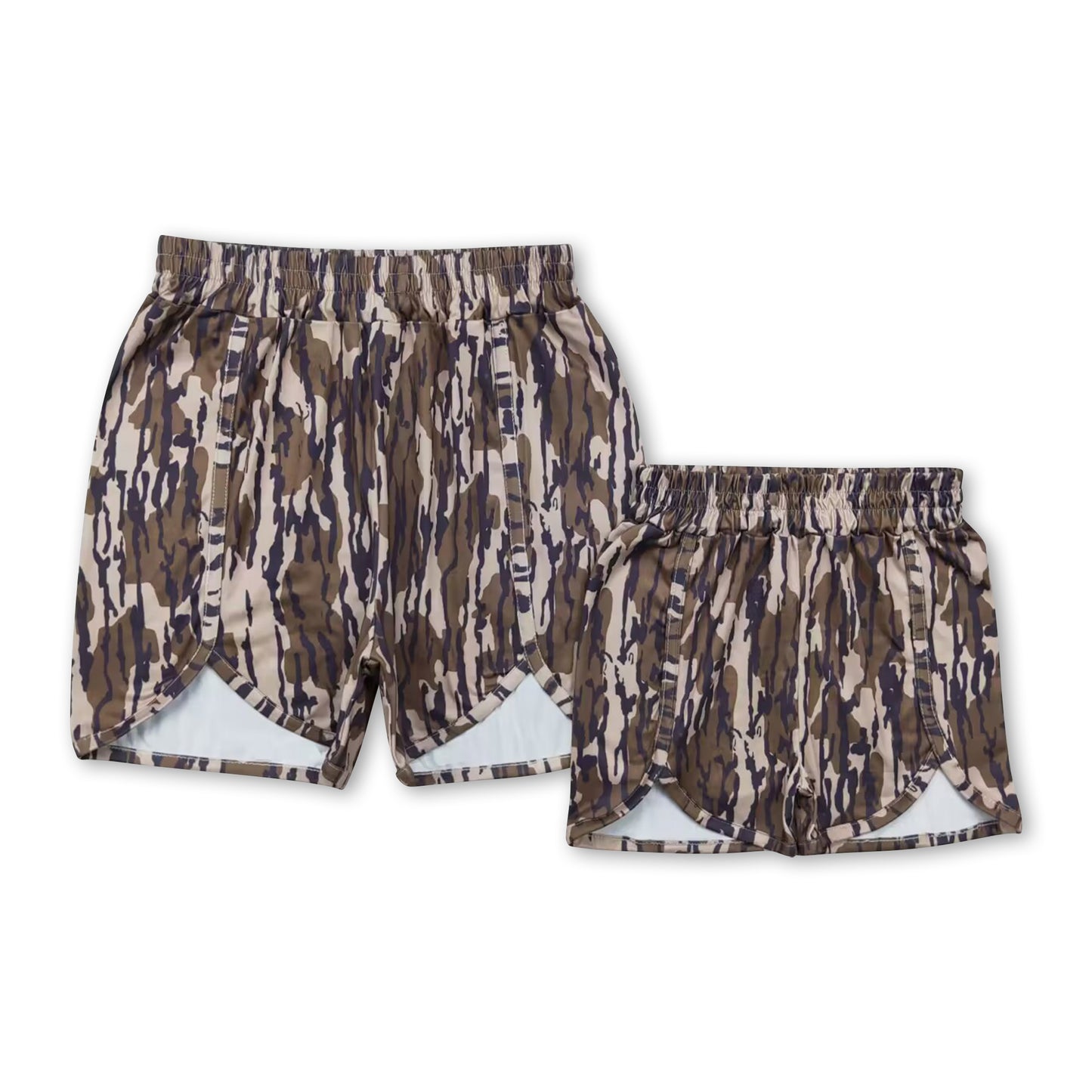 Bottomland camo adult women summer shorts