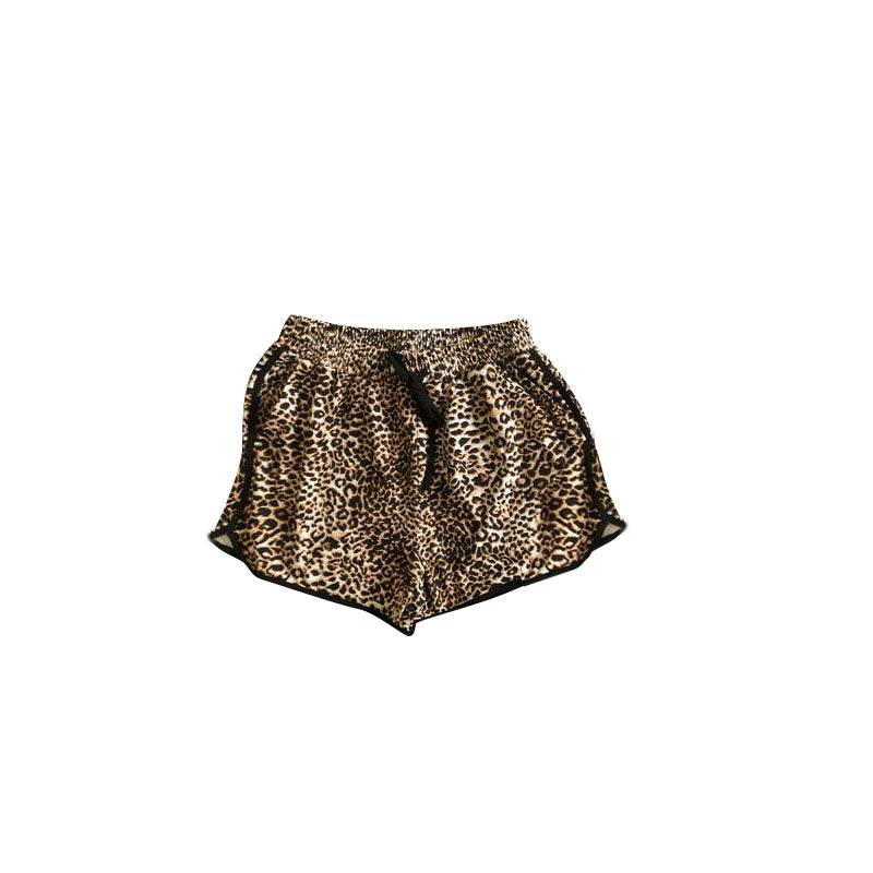 Leopard print adult women summer shorts