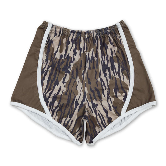 Camo patchwork baby girls summer shorts
