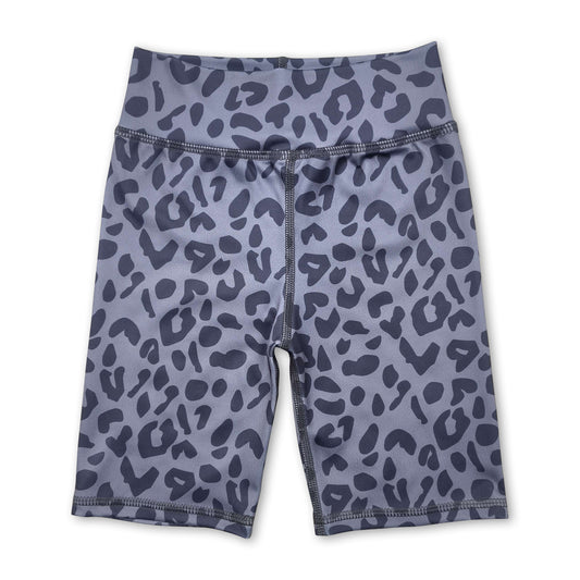 High waist leopard kids girls summer shorts