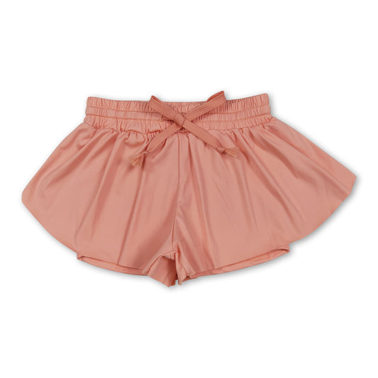Peach kids girls activewear summer yoga shorts