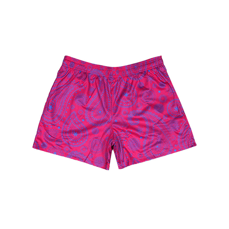 Hot pink paisley print baby kids summer shorts