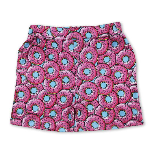Pink blue donuts baby kids summer shorts