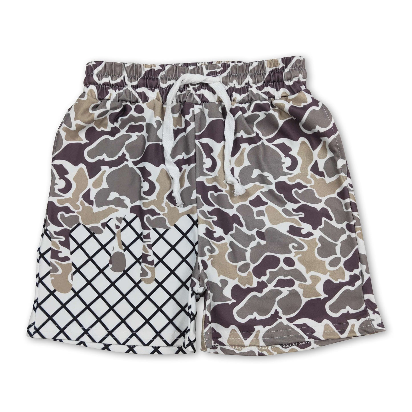 Camo ice cream sprinkle baby boy summer shorts