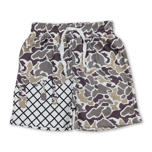 Camo ice cream sprinkle baby boy summer shorts