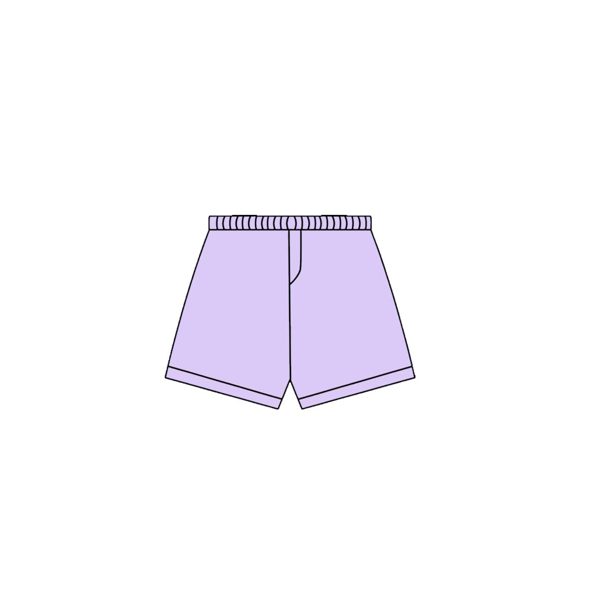 purple solid baby girls yoga shorts