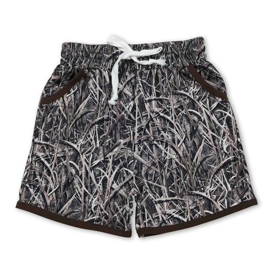 hunting baby boy yoga shorts