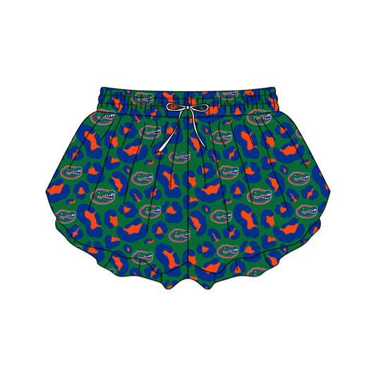 Leopard crocodile adult women team active shorts