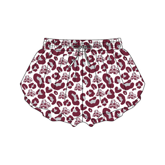 Leopard M dog adult women team active shorts