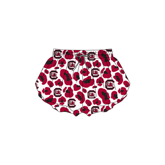 Leopard C kids girls team active summer shorts