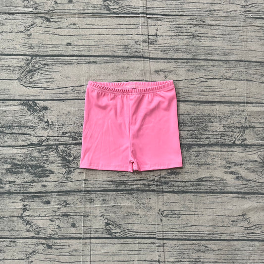 Pink kids girls summer active shorts