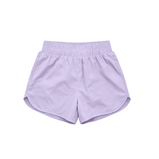 Lavender kids girls summer yoga active shorts