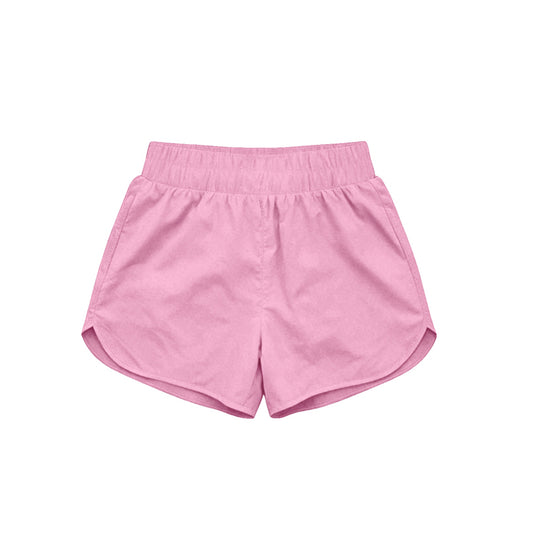 Pink kids girls summer yoga active shorts