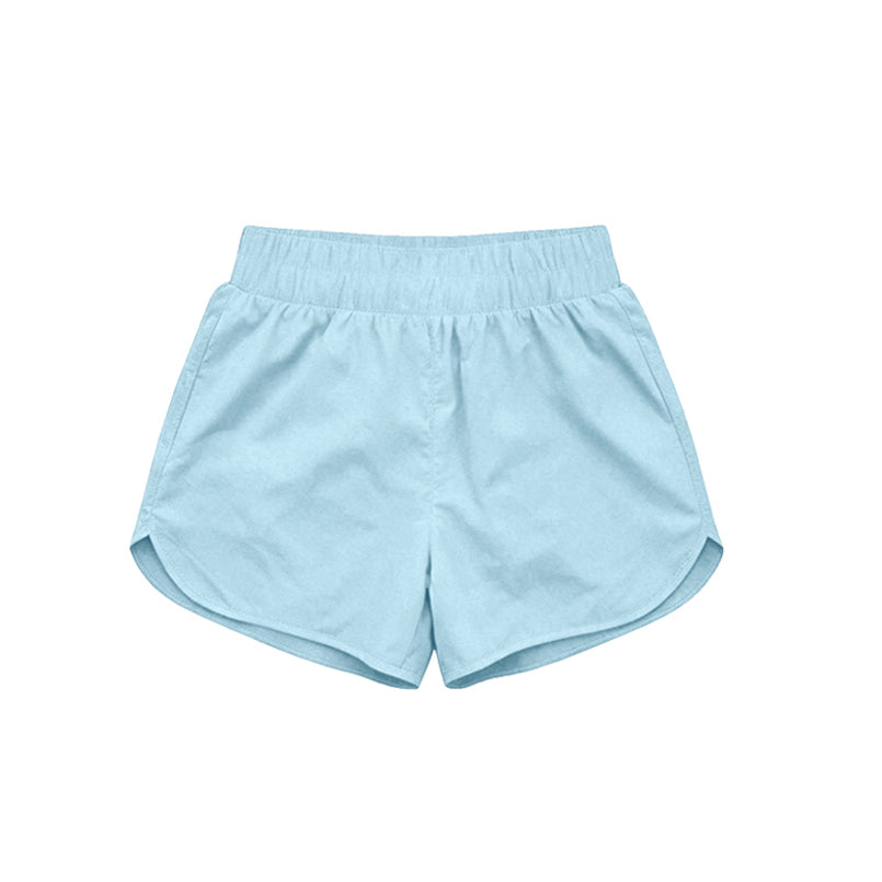Light blue kids girls summer yoga active shorts