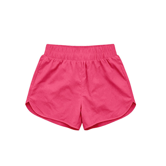 Hot pink kids girls summer yoga active shorts