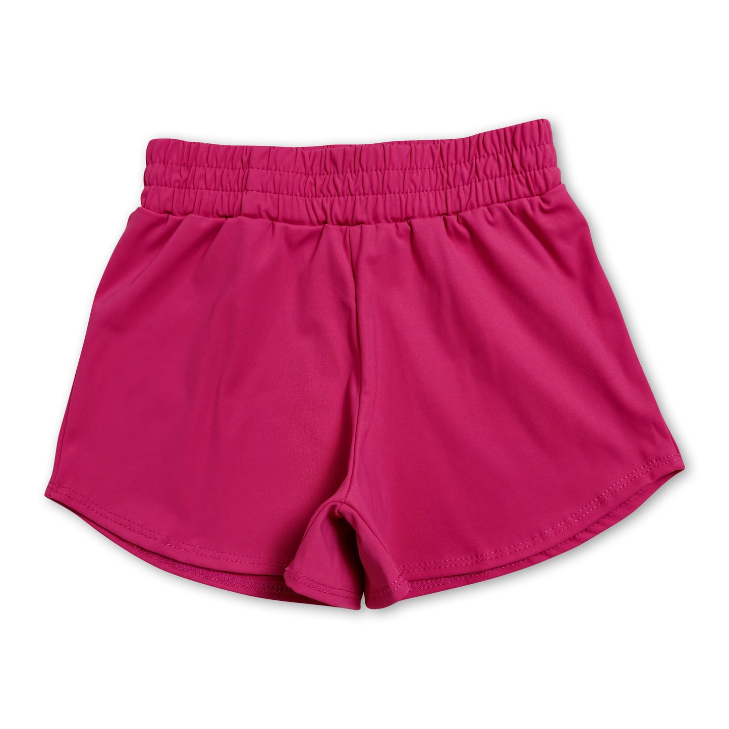 Hot pink kids girls summer yoga active shorts