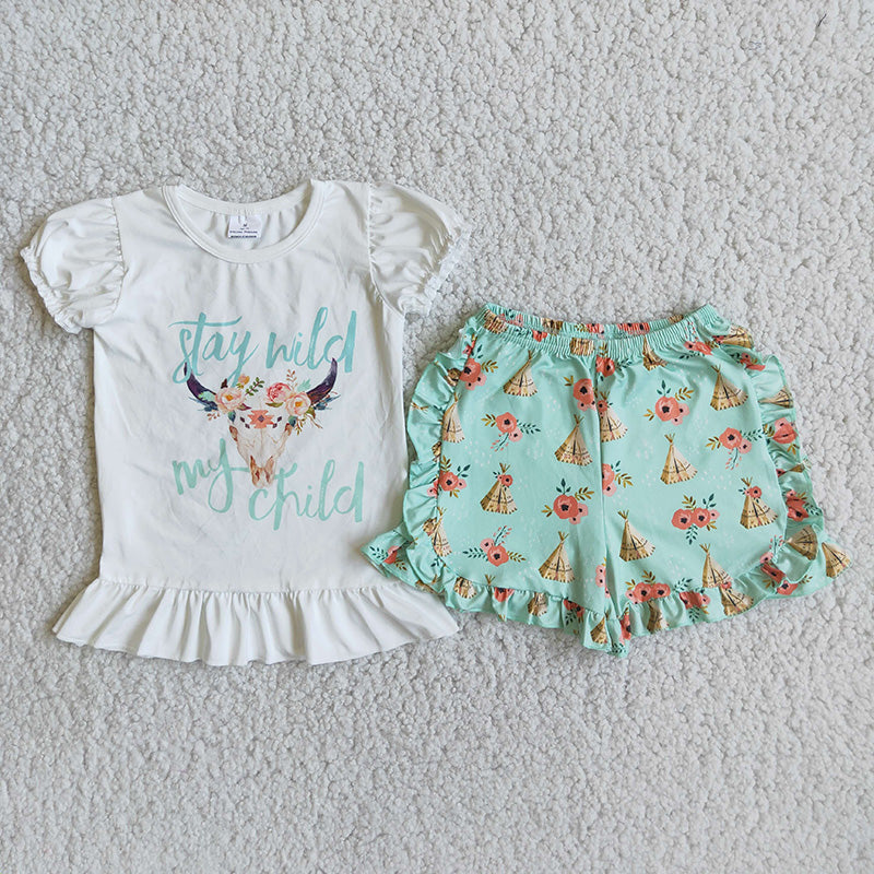 Stay Wild My Child Short Outfit