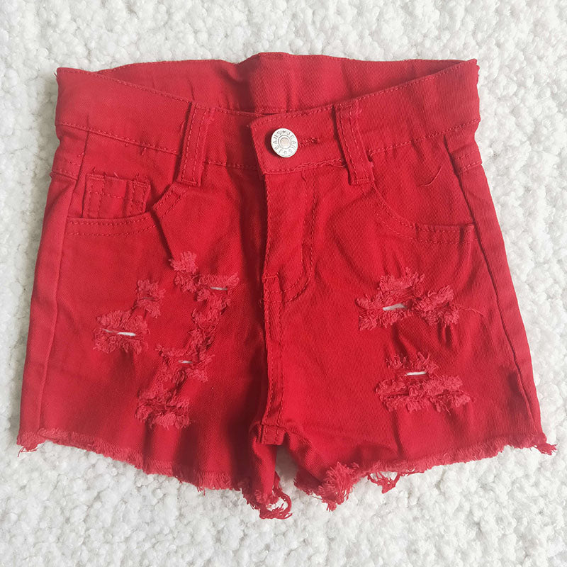 Girl Red distressed denim shorts