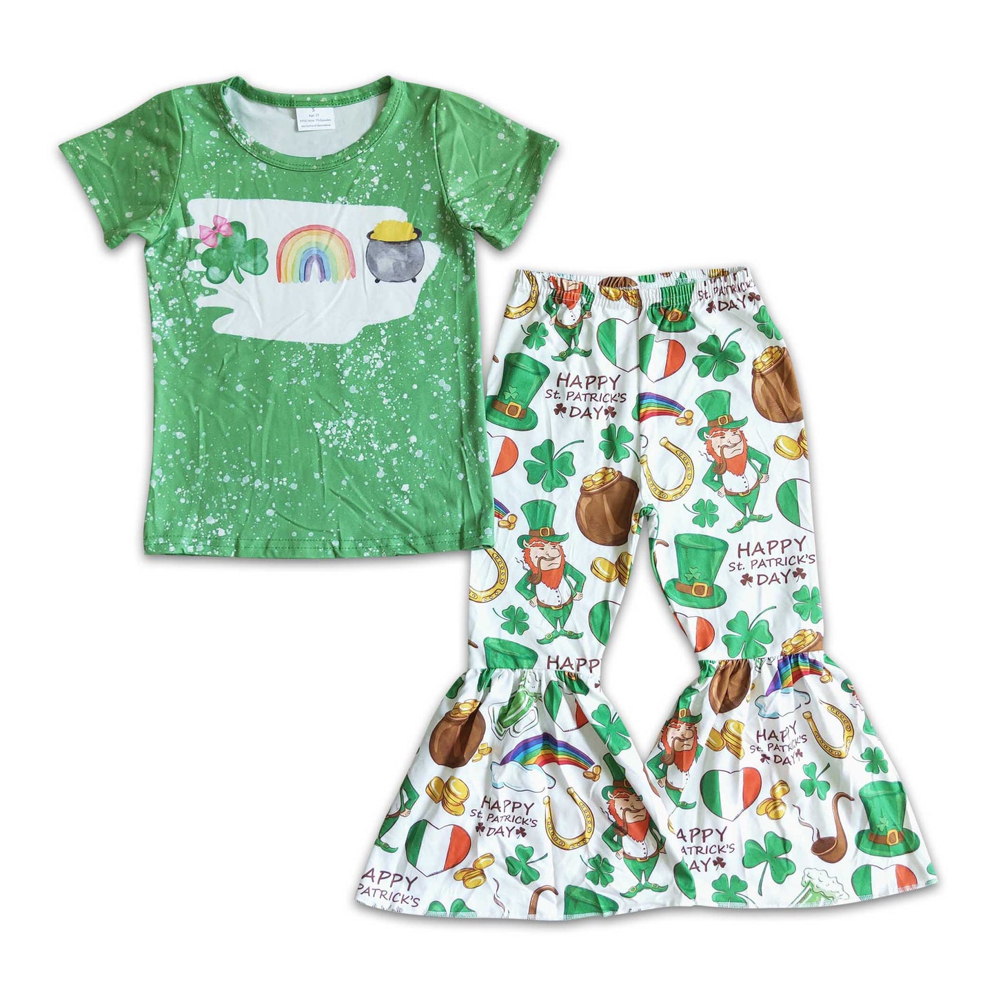 St. Patrick's Day Bell Pants Set