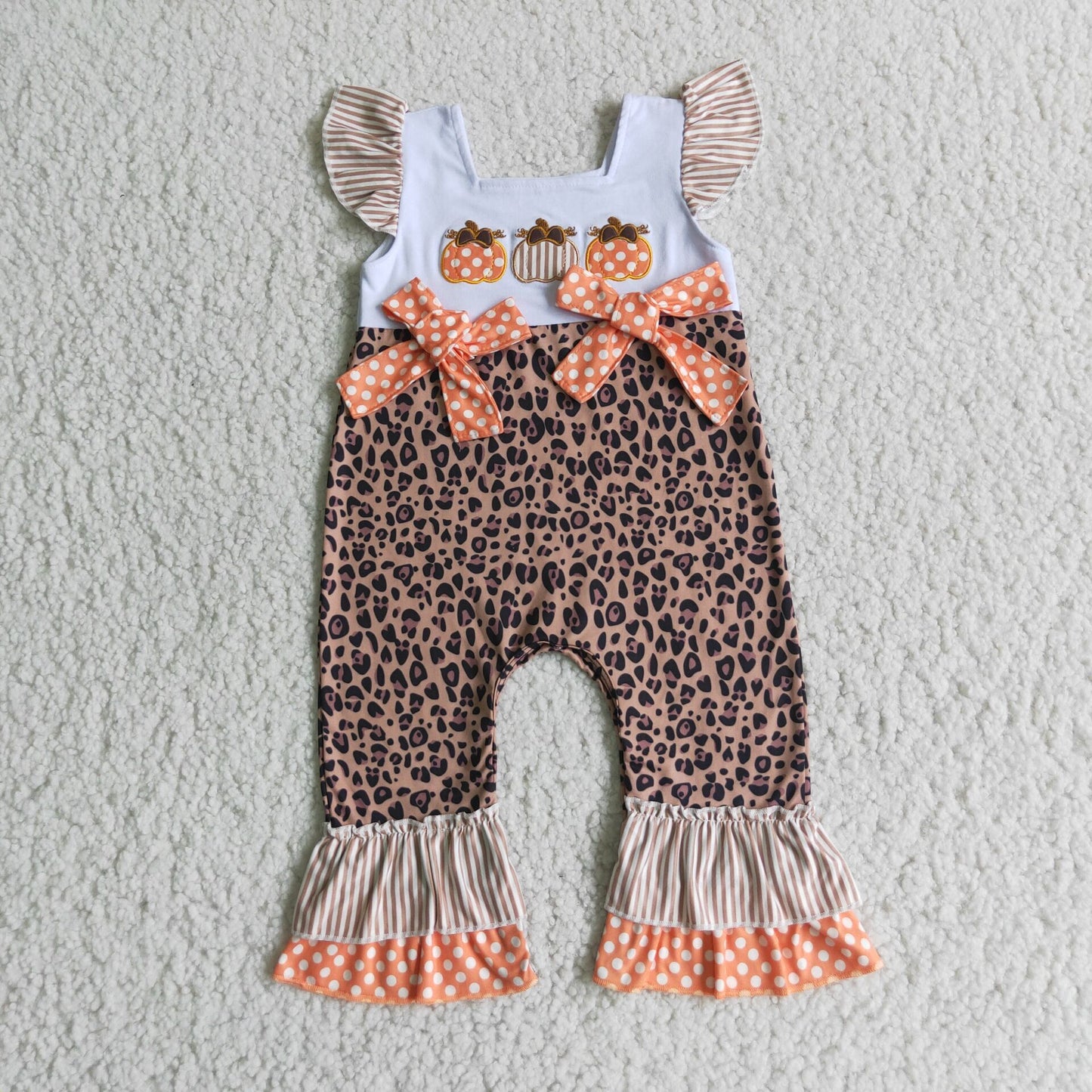 Baby Pumpkin Applique Romper