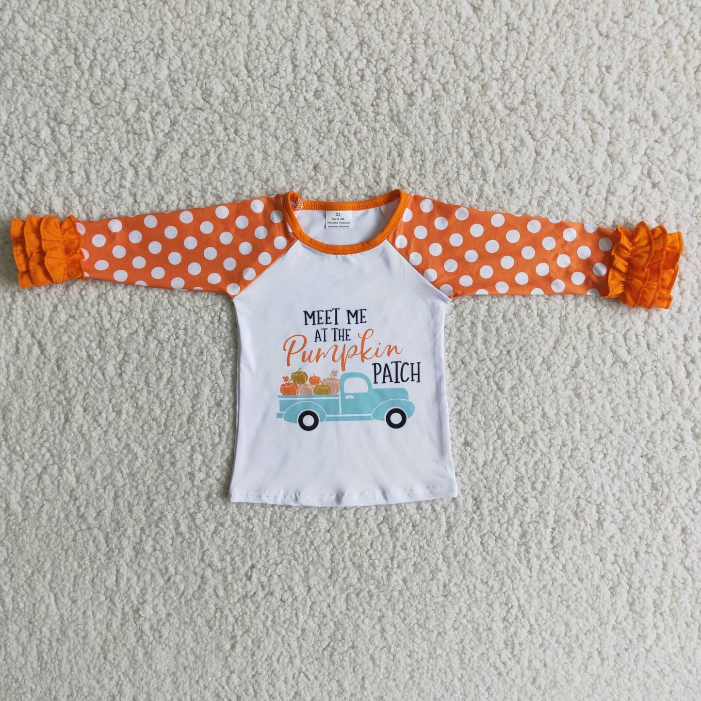 Meet me at the pumpkin patch girls fall shirt