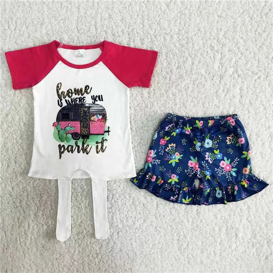 Home is where you park it kids clothing girls