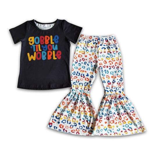 Gobble til wobble shirt leoprad pants
