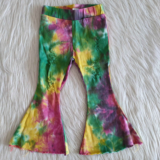 Girl Green Tie Dye denim pants