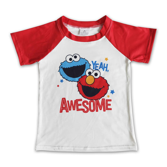 Yeah awesome short sleeve shirt boy sumer raglans