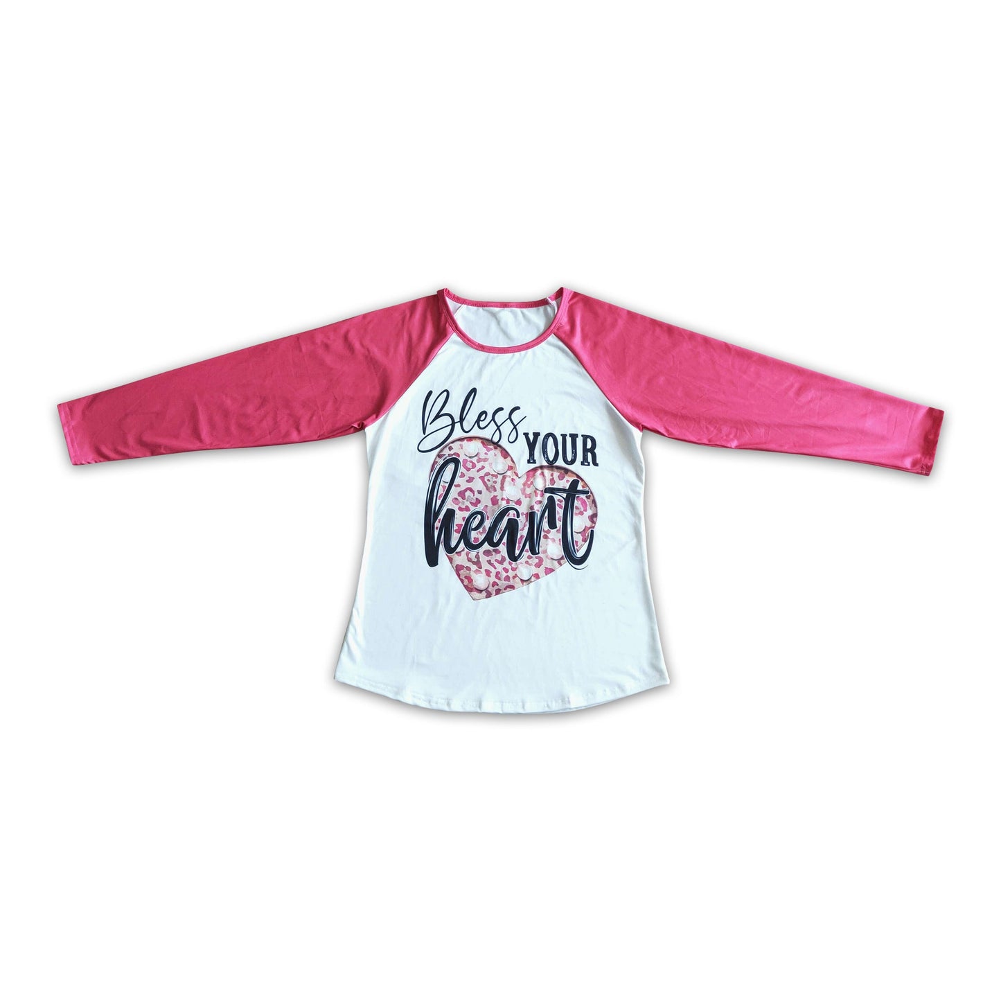 Bless your heart long sleeve mommy and me adult valentine's shirt