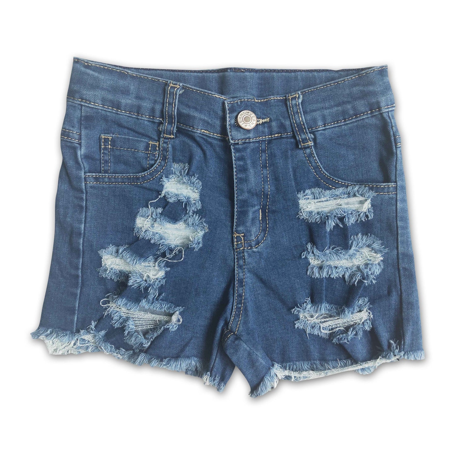 Girl Blue waistband denim shorts