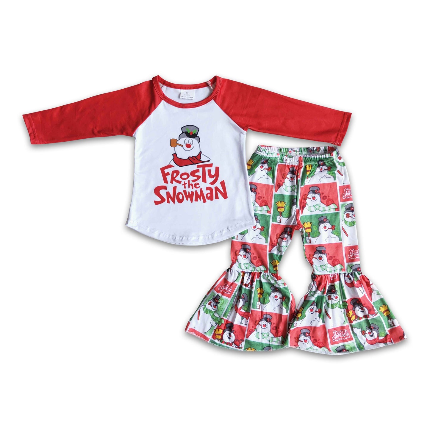 Snowman kids boutique winter clothing