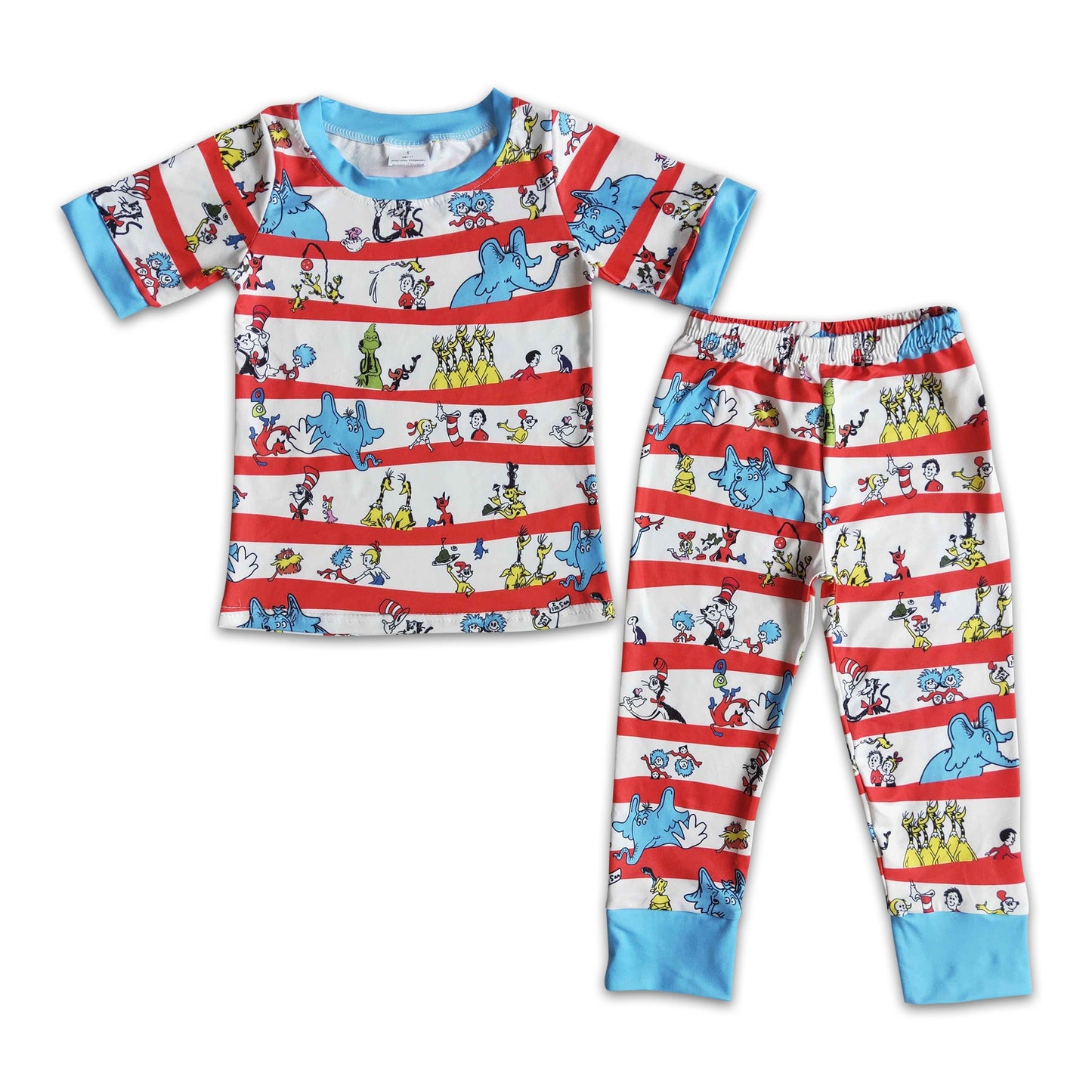 Short sleeve cat shirt boy cute pajamas