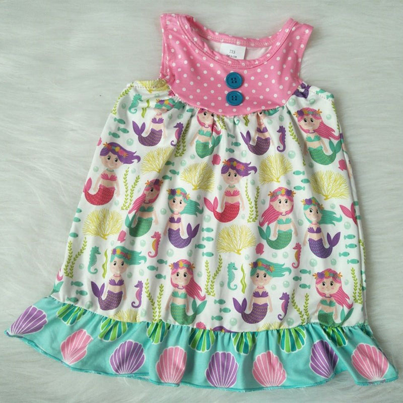 Girl Pink Fish Dress