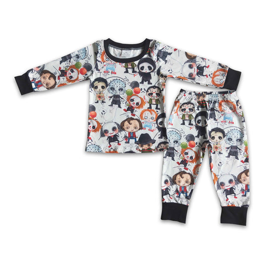 Long sleeve boy Halloween pajamas