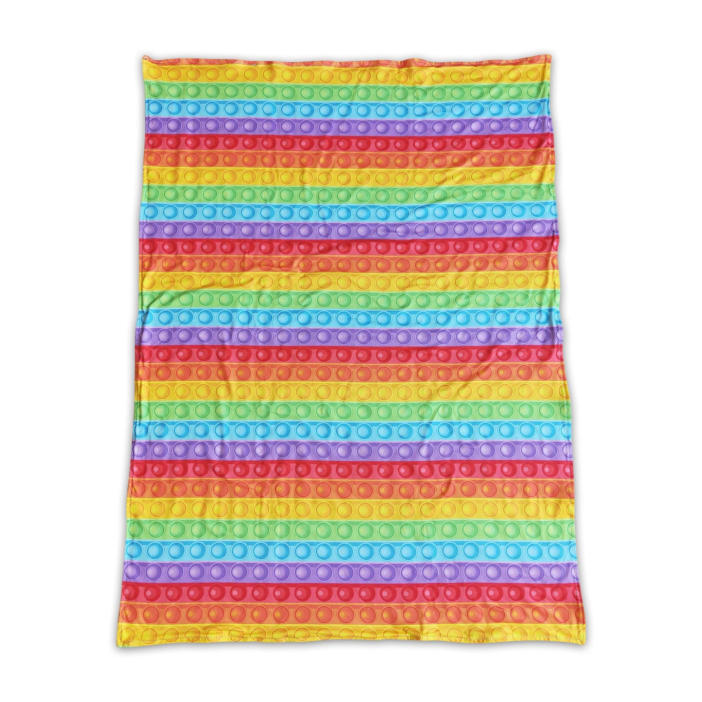 Rainbow bubbles polka dots baby kids blankets