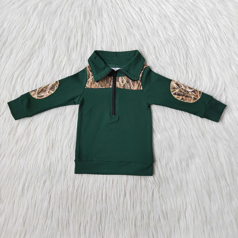 Girl Green Long Pullover