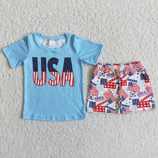 Boy Flag Happy Fourth Outfit